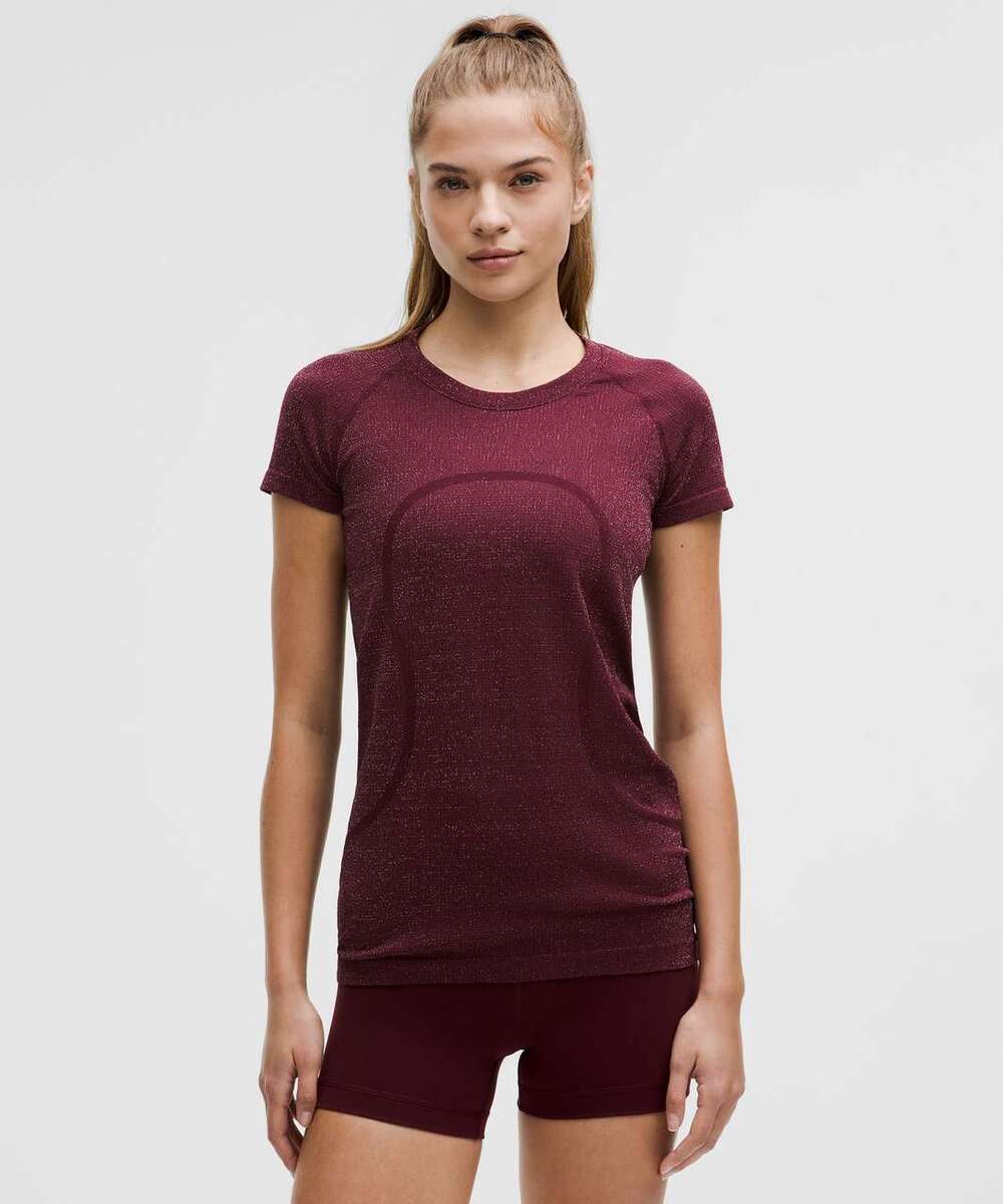 Lululemon Swiftly Tech Short-Sleeve T-Shirt Women's S Berry Red 2.0 Hip Length